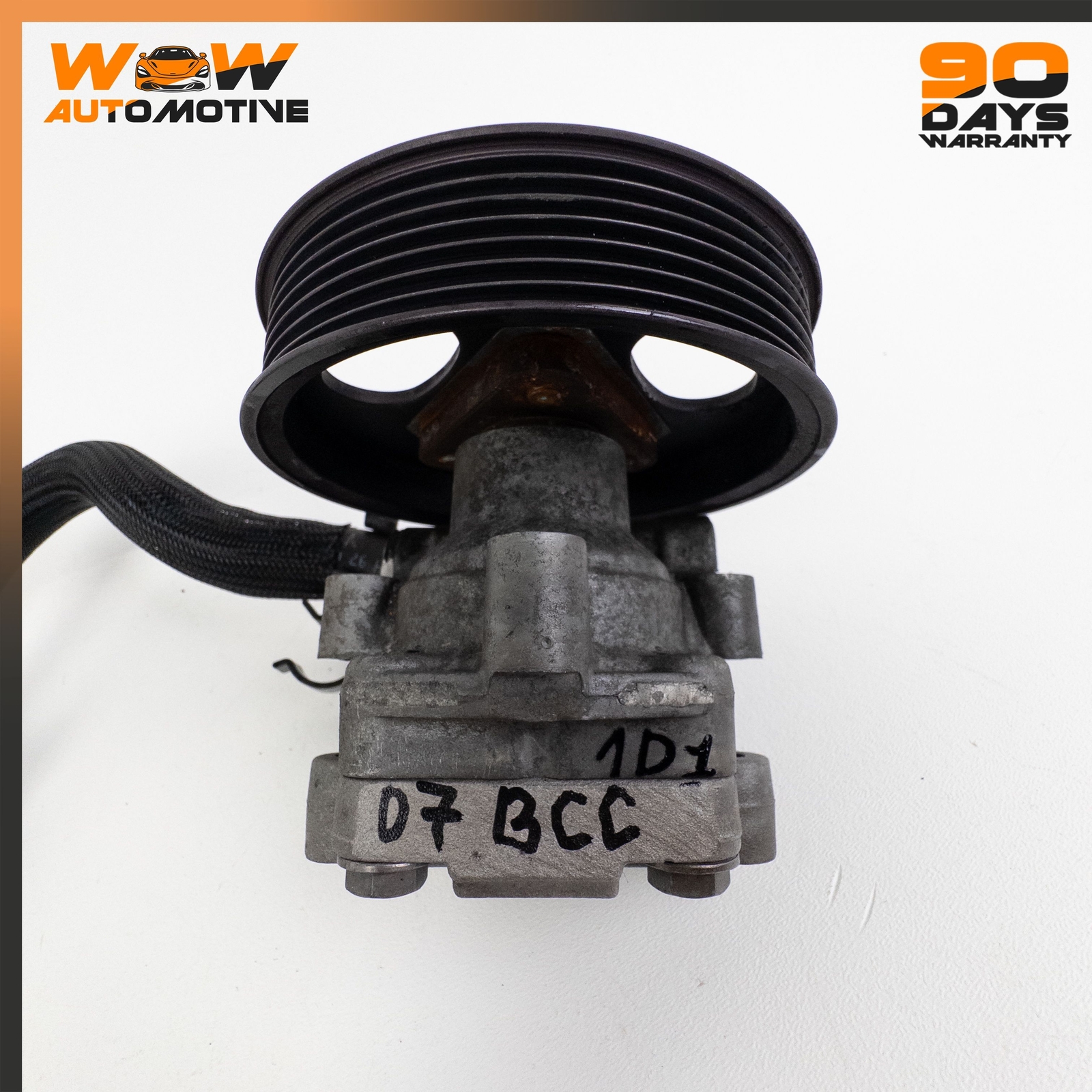 04-13 BENTLEY CONTINENTAL GTC GT POWER STEERING PUMP POLY V BELT PULLEY OEM