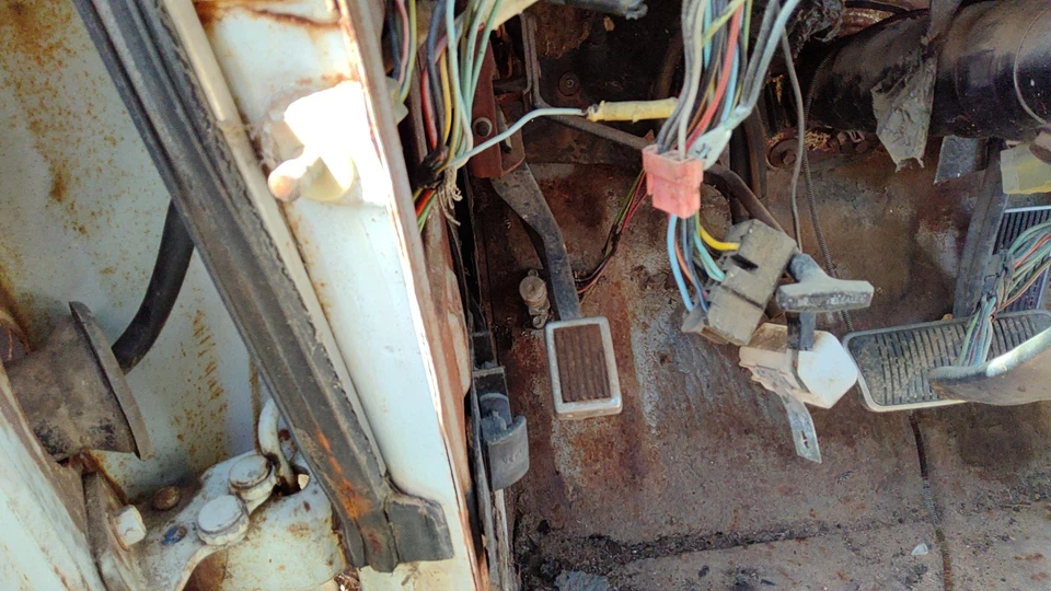 1970 Mercury Cougar Xr7 conjunto de pedal de freio de estacionamento OEM unidade de emergência completa - Imagem 2 de 4