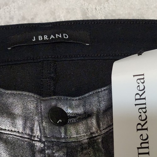 J Brand super skinny CTM silver metallic pants 29 - Picture 4 of 6