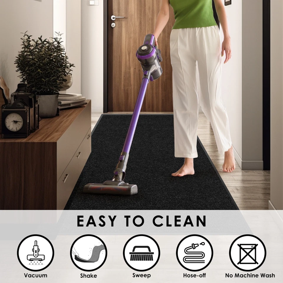 Alfombrillas de entrada interiores exteriores de alta resistencia comercial alfombra de bienvenida alfombra de puerta delantera Foto 4 de 4