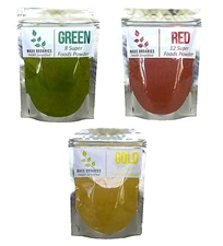 MAXX Organics Super Vital GREENS GOLD & REDS JUICE 3 x 30 Day Super Food Powder