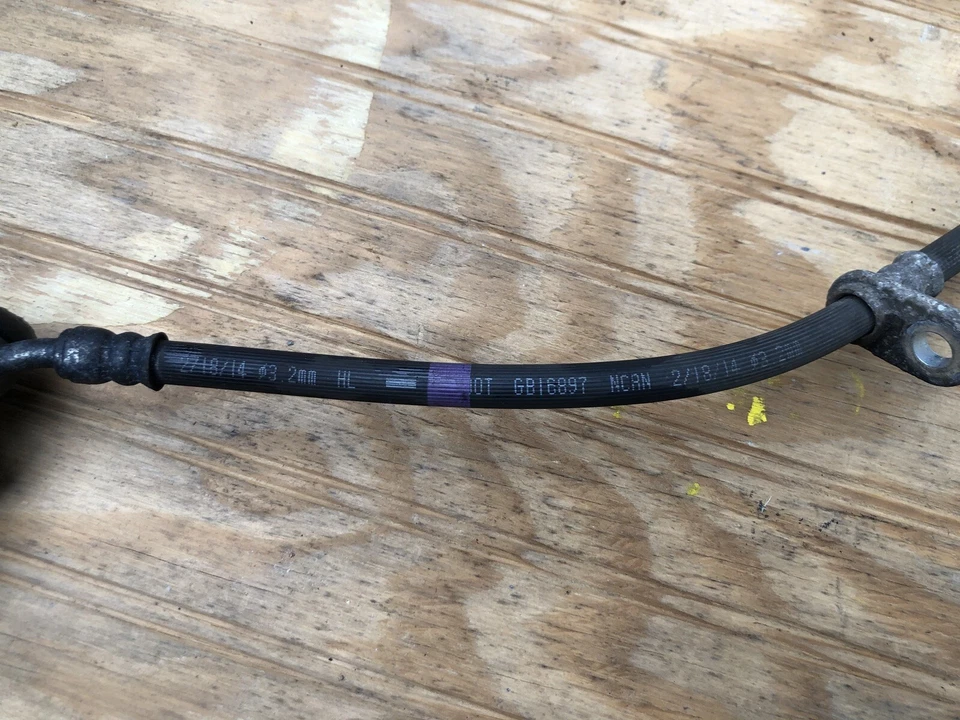 Manguera flexible de freno delantero izquierdo Acura Honda OEM 2014 MDX 01465TZ5A00 Foto 2 de 4