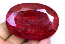 RARE 650.40 Ct Natural HUGE Red Ruby Museum Grade Certified Oval Loose Gemstone