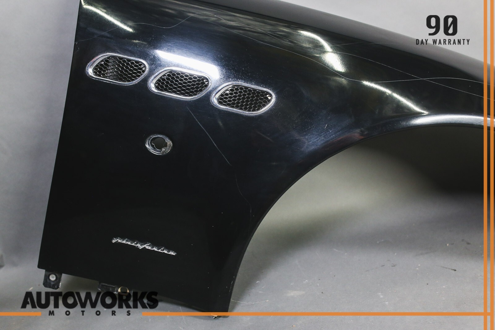 03-13 Maserati Quattroporte M139 Right Passenger Side Fender Wing Black OEM
