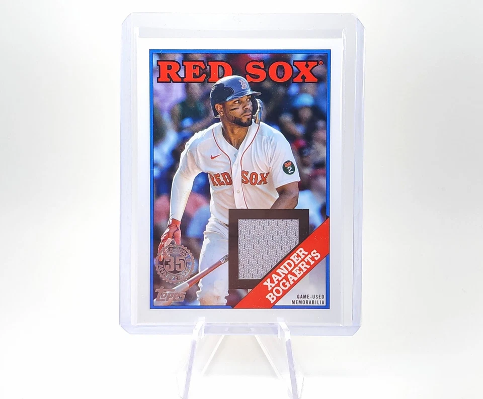 2023 Topps Series 1 Xander Bogaerts Jersey Relic Game Used Memorabilia Red Sox - Image 3 of 4