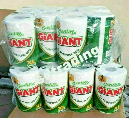 12 Kitchen Roll 3 Ply XL Giant Premium Quality Cleaning Tissue Paper - Picture 4 of 4