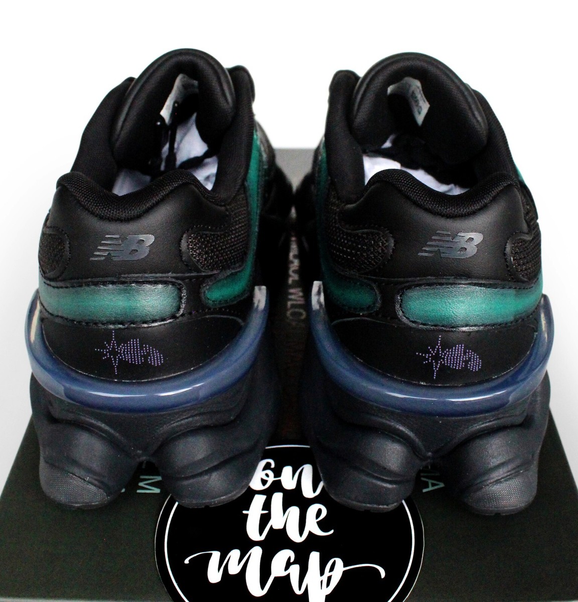 New Balance 9060 x Mowalola Black Teal Burglarwear UK 5 6 7