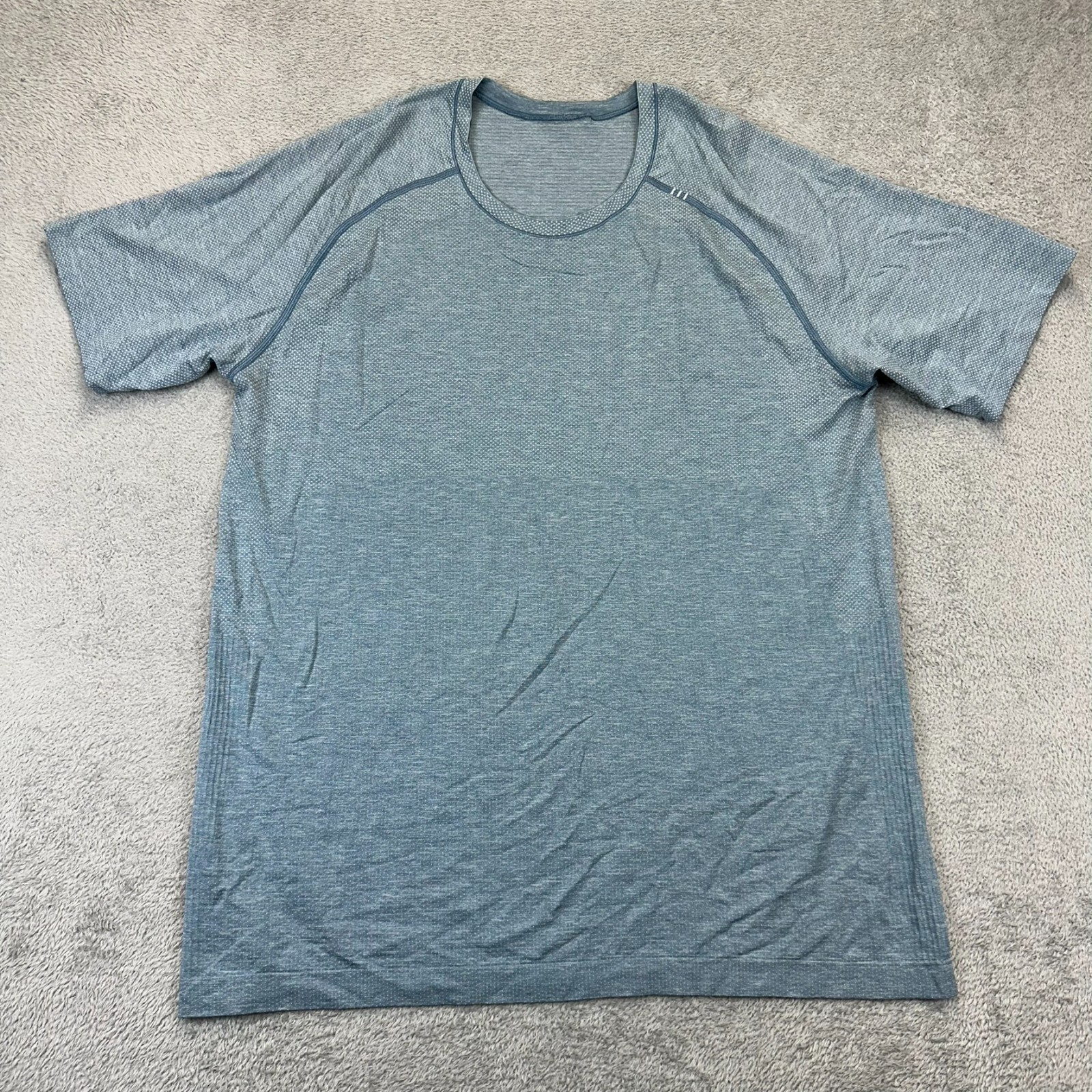 Lululemon Metal Vent Tech Mens Running Crewneck T-Shirt XL Blue