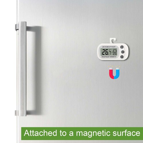 NEW Refrigerator Thermometer Digital Fridge Freezer Waterproof Large LCD Display - Picture 6 of 14