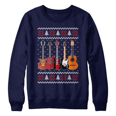 Guitars Fairisle Ugly Sweatshirt Funny Christmas Music Instruments