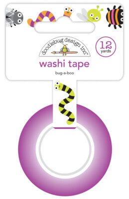 Crafts Doodlebug Washi Tape Bug-a-Boo Cute Bright Bugs Worm Bee Beetle