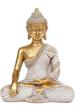 Buddha Statue for Home Decor Gold 10.2IN-Buddha Statues for Zen Deco