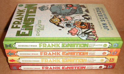 Frank Einstein Vol. 1,2,3,4 by Jon Scieszka  Hardcover