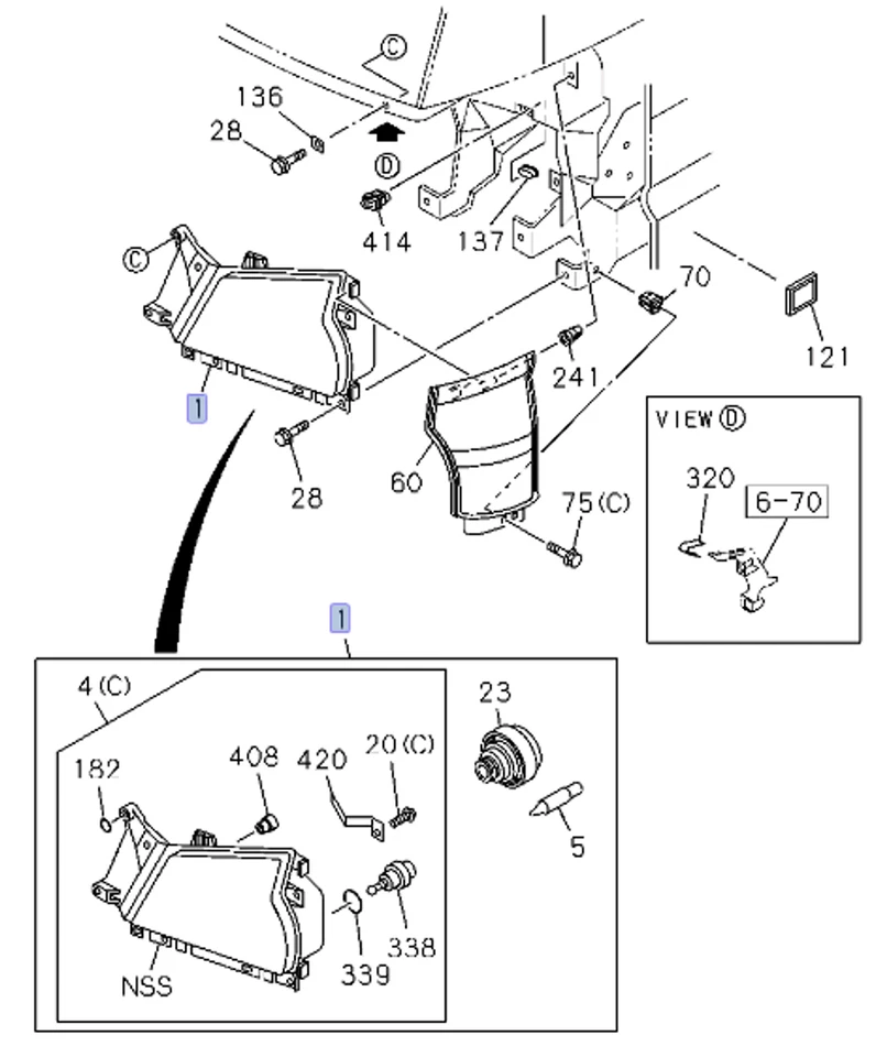 全 LED 车头灯和转角灯+日间左右适用于 ISUZU NPR NQR GMC 04-07 — 第 2/4 张图片