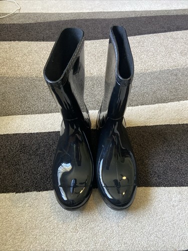 UGG SIENNA BLACK WATERPROOF RUBBER BOOT WOMEN'S RAIN BOOTS SIZE US 10/UK 8 NEW - Picture 3 of 10