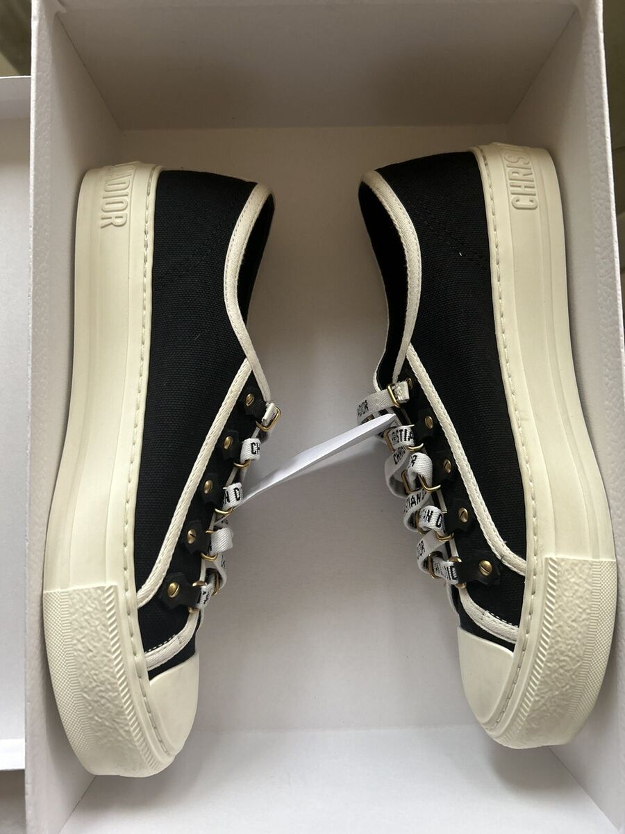 Christian Dior Sneakers - Walk'n'Dior Black Cotton Canvas Christian Dior Sneakers - Walk'n'Dior Black Cotton Canvas