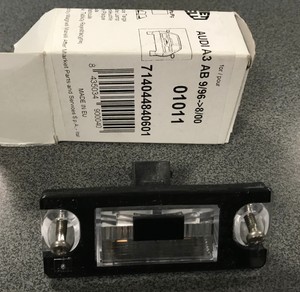 audi a3 rear number plate light