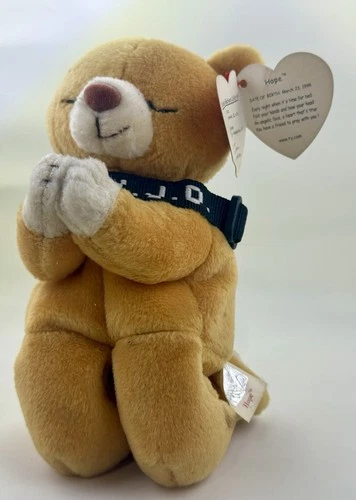 VTG Spiritual Baby Hope Praying Teddy Bear Love Beanie Baby TY New w/Tags. 6.5”H