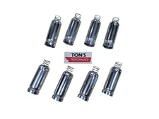 Set of 8 Aluminum Heat Shield Protectors Spark Plug Wire Boot For LS LT Engines