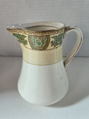 Booths Green Dragon Silicon China Pitcher Jug Thomas Goode London Antique VTG
