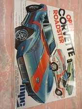 Mpc Open Corvette Roadster 125 Model Kit 1-7506 Street Drag Stock Vintage New