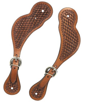 1 paire de sangles d'éperon en cuir noir de 50 cm de long avec boucle en acier inoxydable - Accessoire pour le contrôle de l'équitation des éperons
