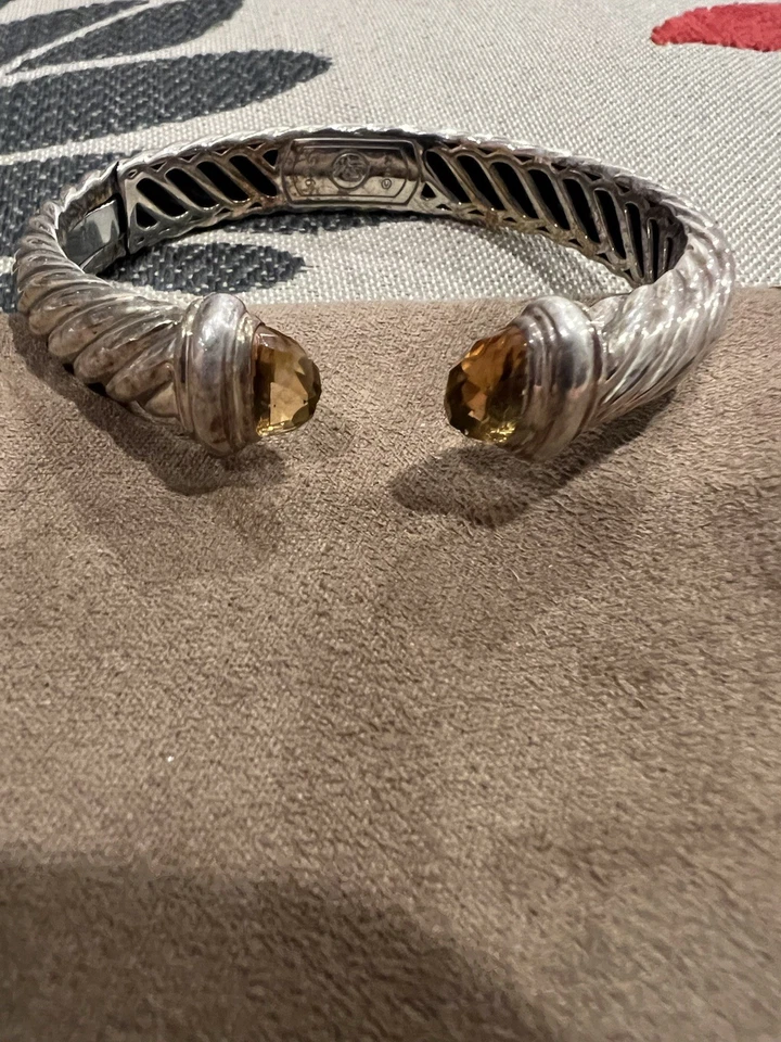 Pulsera David Yurman Waverly de plata de ley citrino Foto 4 de 4