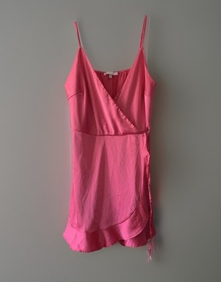 Iris Pink Lingerie Romper Babydoll Wrap Women s Size Large