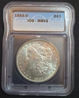 1883-O Morgan Silver Dollar $1 ICG MS63 – Brilliant Uncirculated BU - US Silver