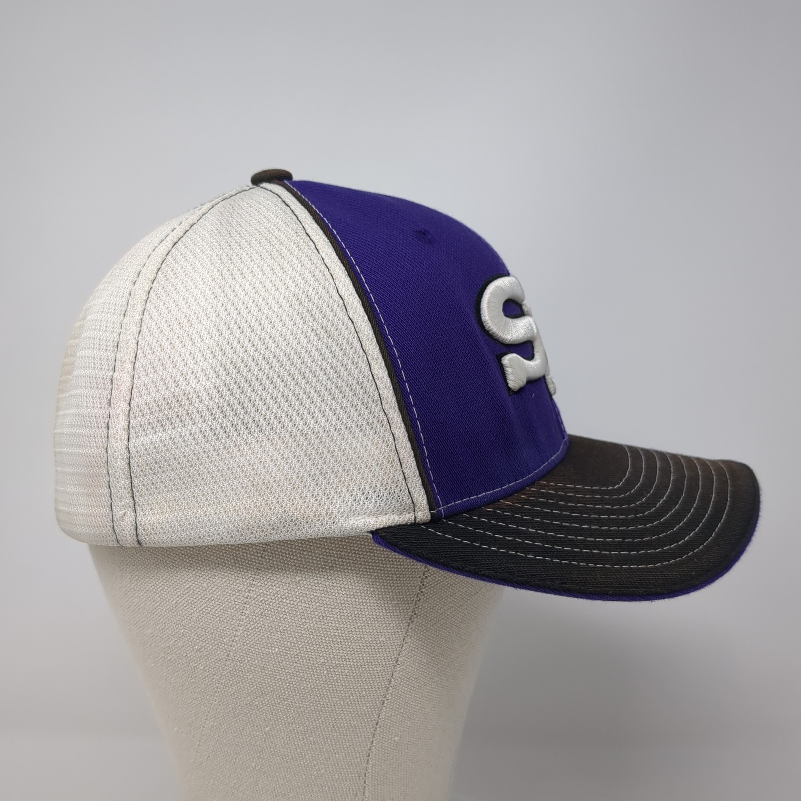 SR Fitted Baseball Hat Multicolor Medium Embroide… - image 5