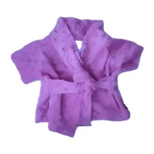 Build a Bear Workshop BABW Pink Bath Robe w/ Belt Sleepwear Loungewear Spa Day 