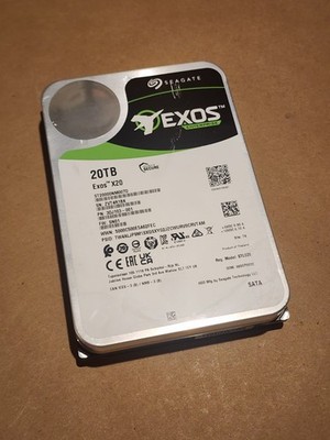 Seagate Exos X20 ST20000NM007D 20TB 7200 RPM 256MB Cache 3.5'' Internal Hard Driv