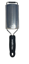 Microplane Grater Stainless Steel Black Handle and Plastic Cover