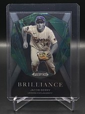 2022 Prizm Draft Picks Baseball Brilliance Jacob Berry #BR-JB Miami Marlins