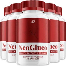 (5 Pack) NeoGluco Capsules – Neo Gluco Natural Ingredients Glycogen Support