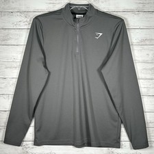 Gymshark Arrival 1/4 Zip Gray Performance Athleisure Pullover Men  s XL