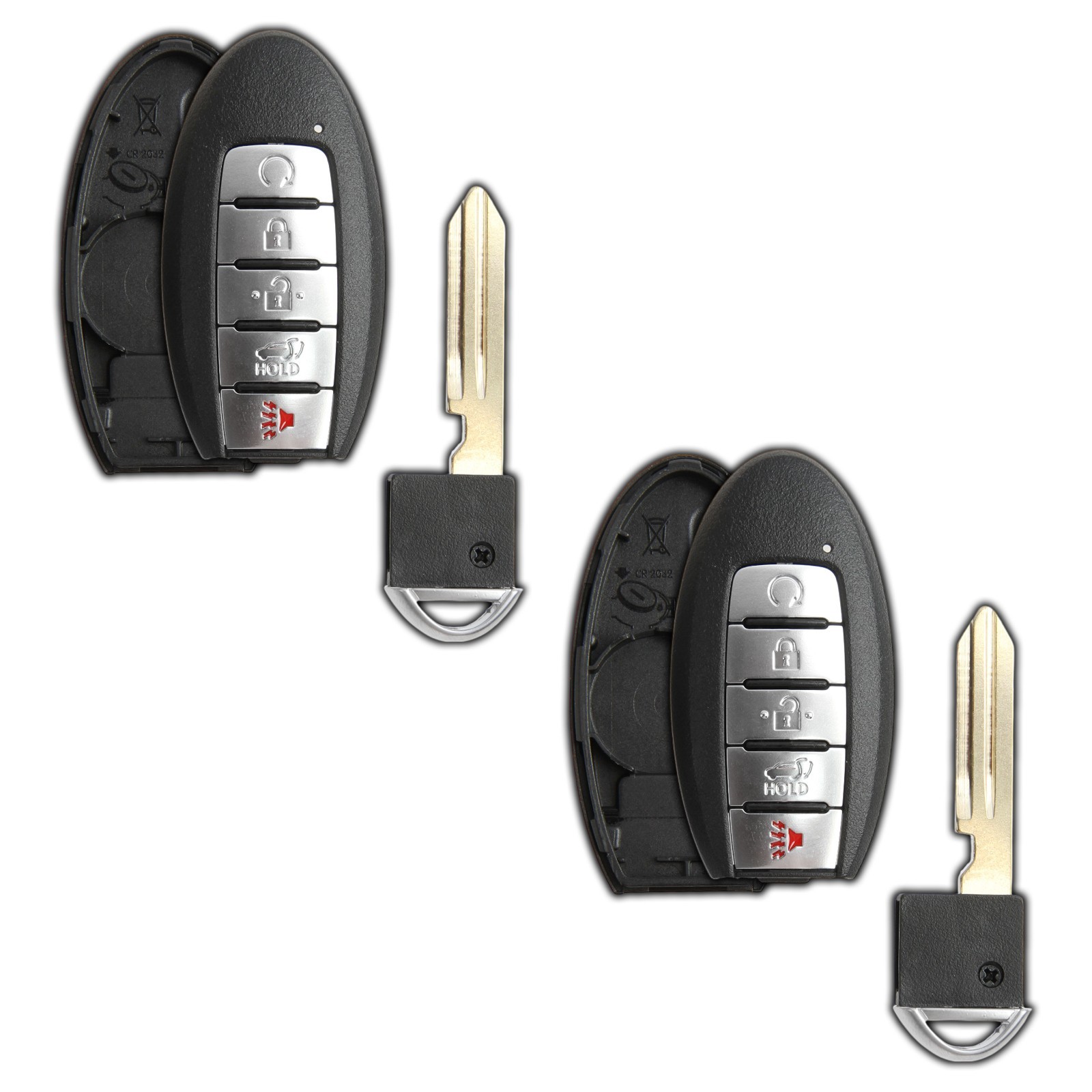 2 Key Fob Remote Suv Shell Case Replacement for Nissan KR5S180144014 204