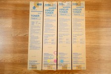 Lot of 4 Genuine Konica Minolta TN401K Black Toner Cartridges Bizhub 7145 960420