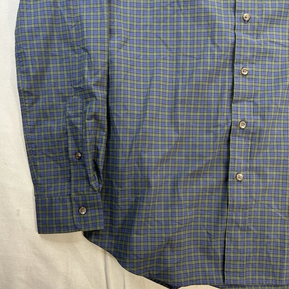 NWT Men's Polo Ralph Lauren  Button Down Shirt Classic Fit Blue Plaid Size M - Image 2 of 4
