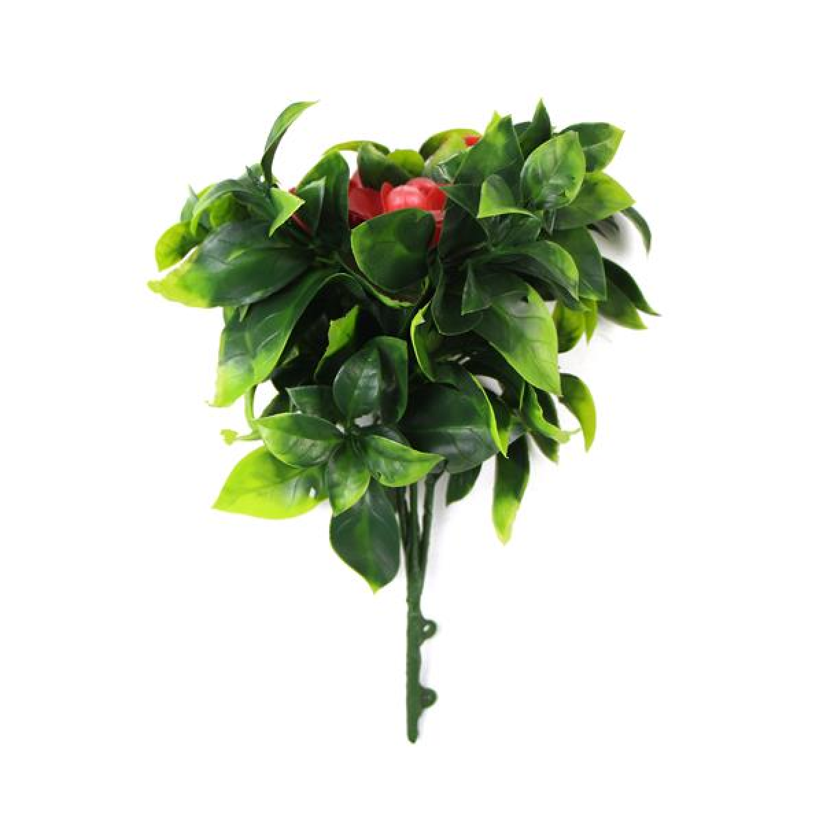 UV Resistant Artificial Flower Stems Leaf Design 30 cm H Faux Foliage Tree Plant - Image 2