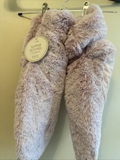 Slipper Booties With Grippers Pink M 8-10 Women