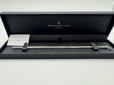 The Diamond Store London 925 Silver 1.00ct Diamond Tennis Bracelet Boxed