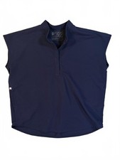 FIGS Technical Collection Rafaela Oversize Scrub Top Navy Women's S