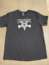 Thrasher Skategoat , Black, short sleeve T-shirt, Size M, cotton.