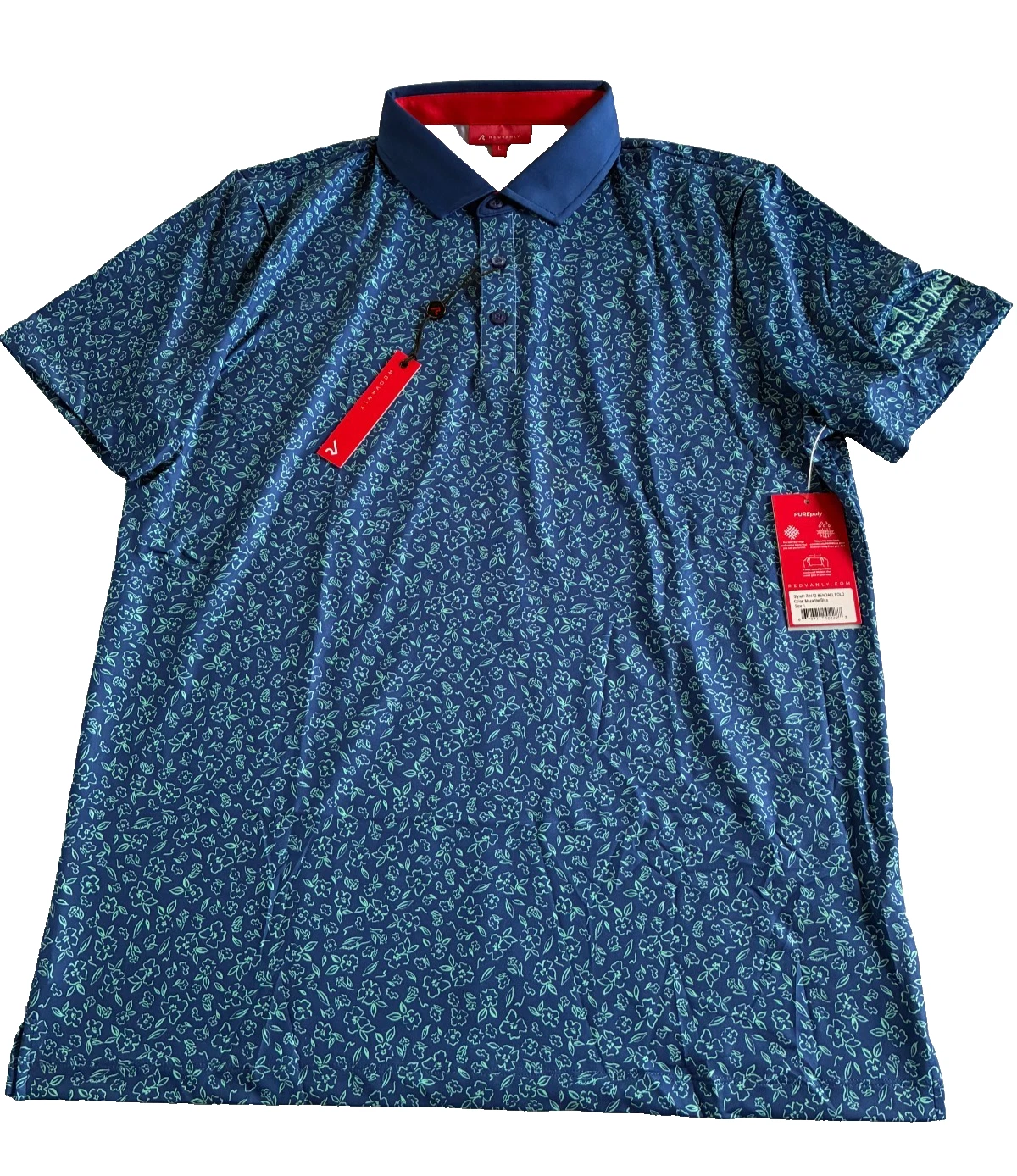 Redvanly Bendall Polo Color Mazarine Blue Size Large New With Tag