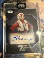 2024 Topps Chrome STAR WARS BLACK JESSICA HENWICK AUTOGRAPH JESS PAVA ALS-JH