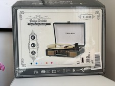 Danfi Audio Tanlanin Vintage Turntable Record Player with Speakers Bluetooth