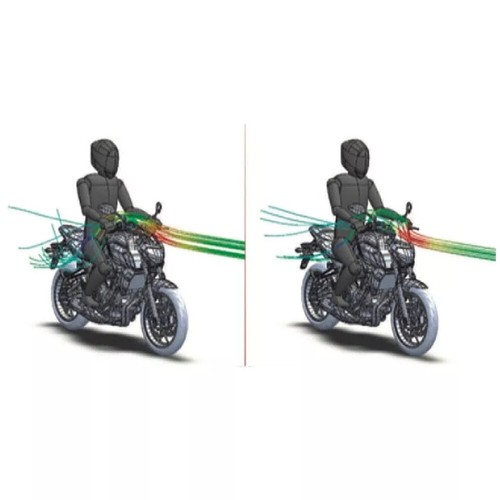 Parabrisas de moto para Yamaha MT-07 MT07 2021 2022 Parabrisas Deflector - Imagen 4 de 13