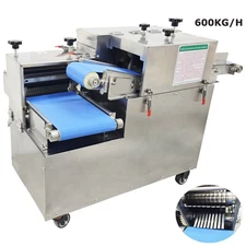 Fresh Meat Slitting Dicing One-stepForming Processing Machine w/three 10mmBlades