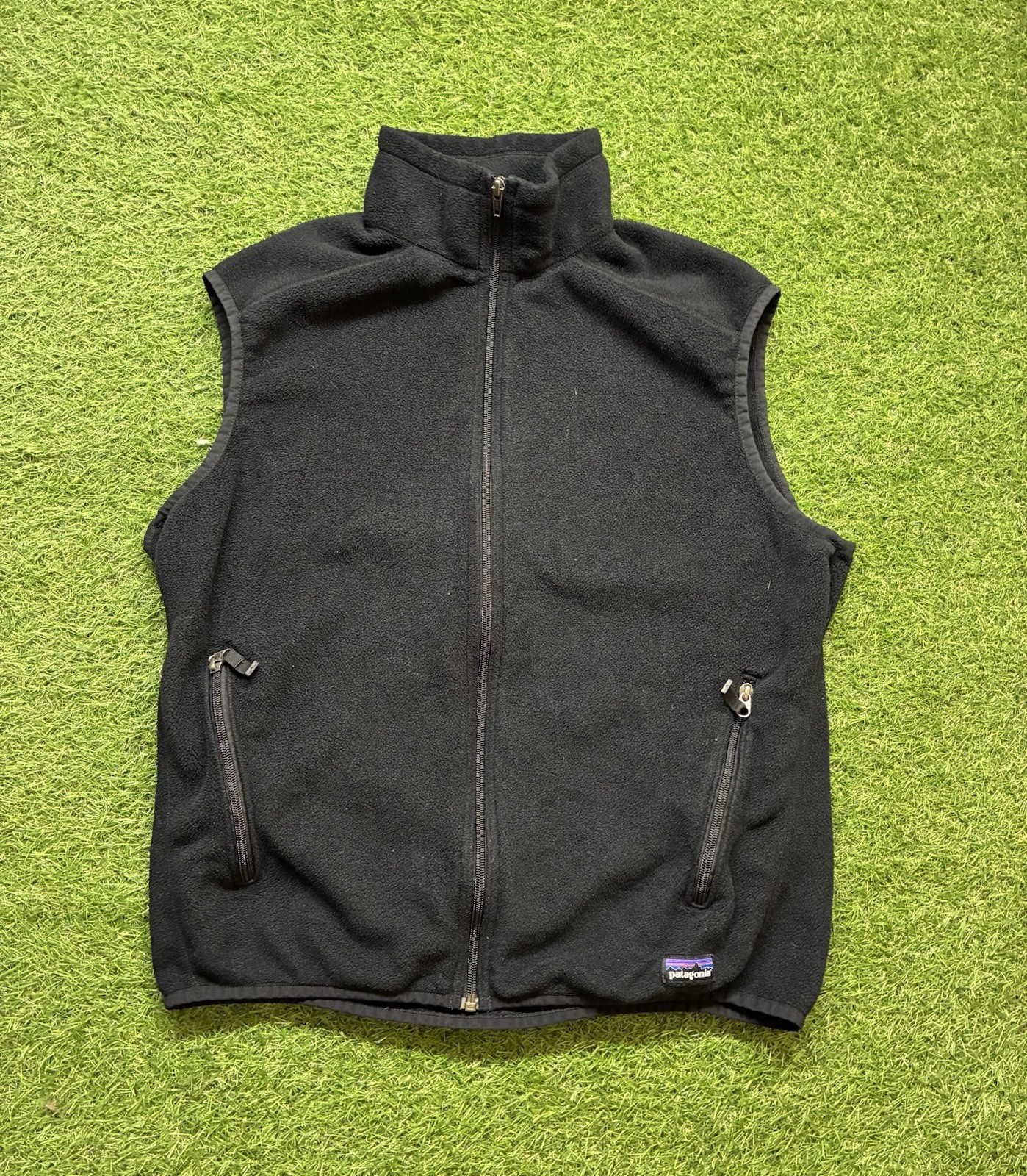 Patagonia Synchilla Fleece Vest Black Full Zip Large